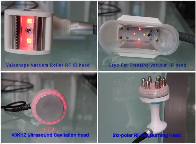 Reducción portátil de las celulitis de Cryotherapy Velashape que adelgaza la máquina