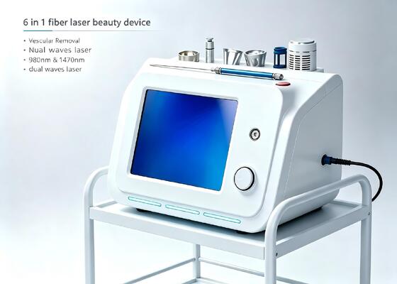 6 In1 980nm Fiber Laser 1470nm Dual Waves Laser Lipolysis Vascular Treatment Skin Rejuvenation Device Oem Odm Factory Supply