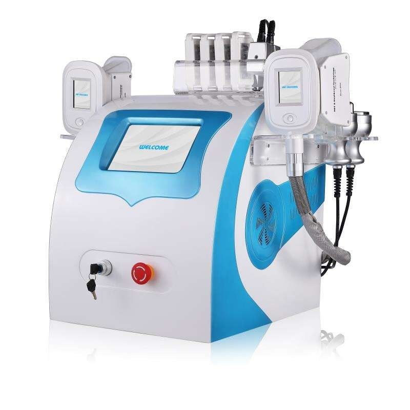 Portable Fat Freezing Cryolipolysis Machine With 2 Cryo Probes+Cavitation Laser Lipo RF Systems